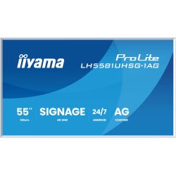 iiyama ProLite LH5581UHSG-1AG, 24/7, 138,6 cm (54,6''), 4K, USB, USB-C, RS232, Ethernet, WiFi, Android, en kit (RS232)