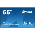 iiyama ProLite LH5565UHSB-B1, 138,6 cm (54,6''), 4K, USB, RS232, Ethernet, WiFi, Android, en kit (RS232), noir