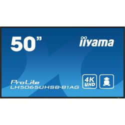 iiyama ProLite LH5065UHSB-B1AG, 125,7 cm (49,5''), 4K, USB, RS232, Ethernet, WiFi, Android, en kit (RS232), noir