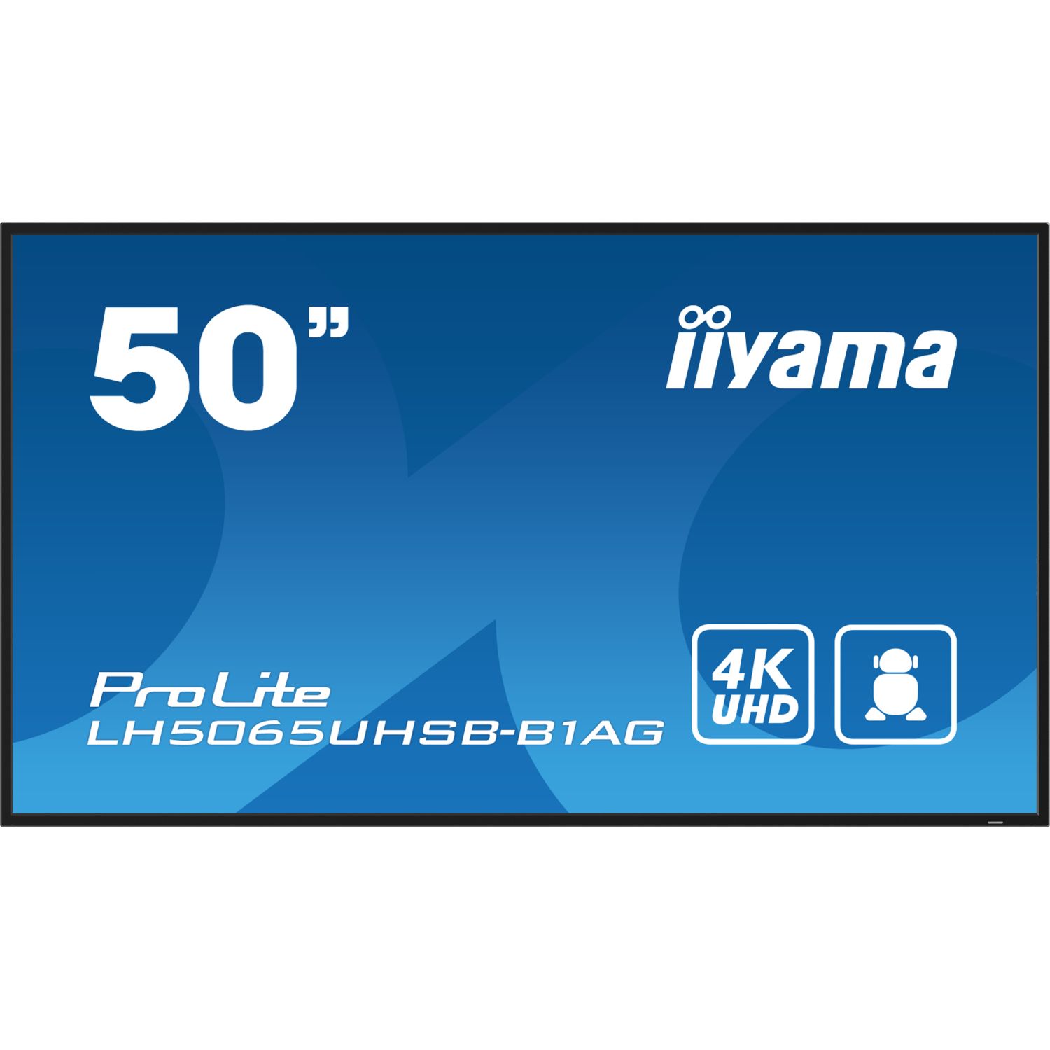 iiyama ProLite LH5065UHSB-B1AG, 125,7 cm (49,5''), 4K, USB, RS232, Ethernet, WiFi, Android, en kit (RS232), noir