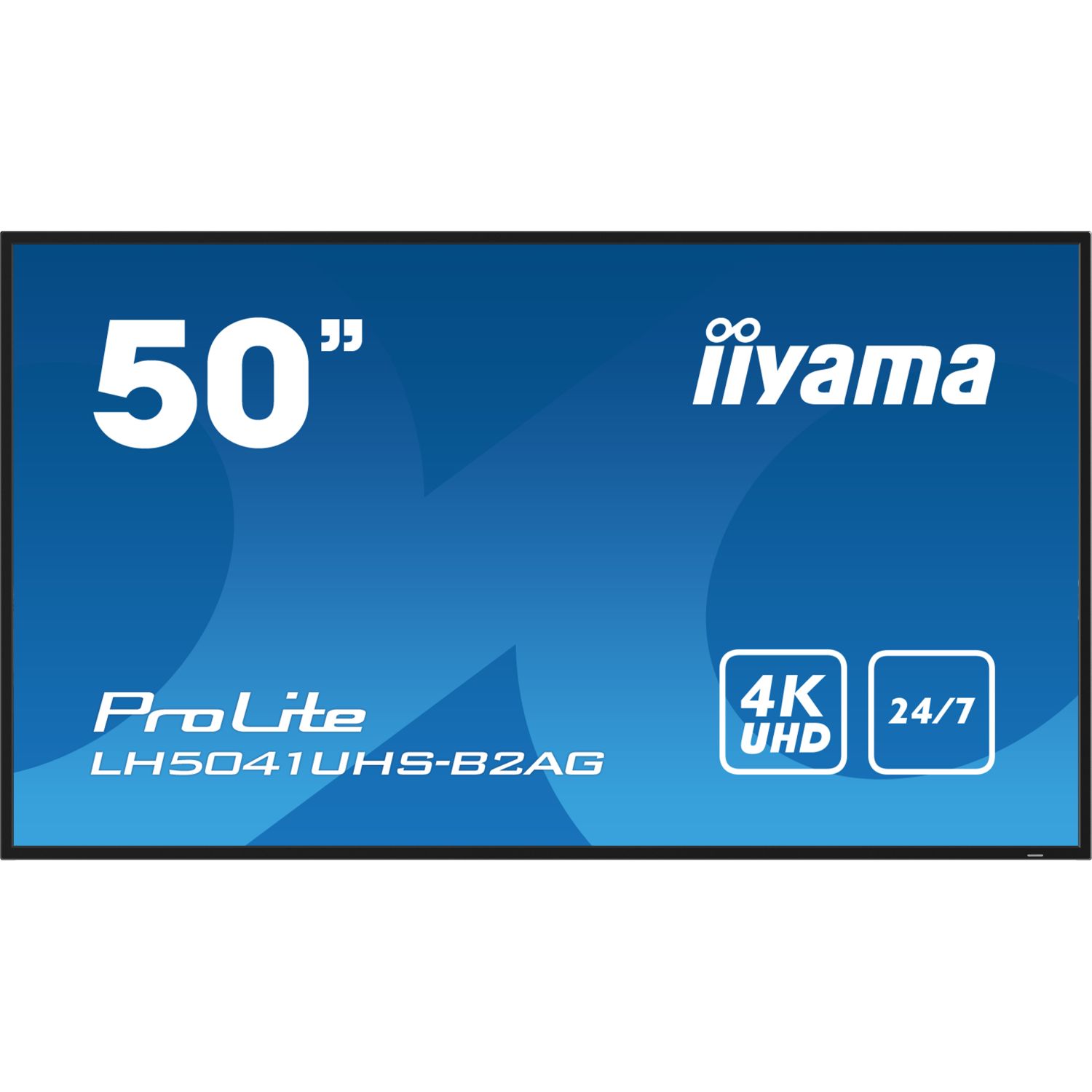 iiyama ProLite LH5041UHS-B2AG, 24/7, 4K, USB, RS232, Ethernet, en kit (RS232), noir