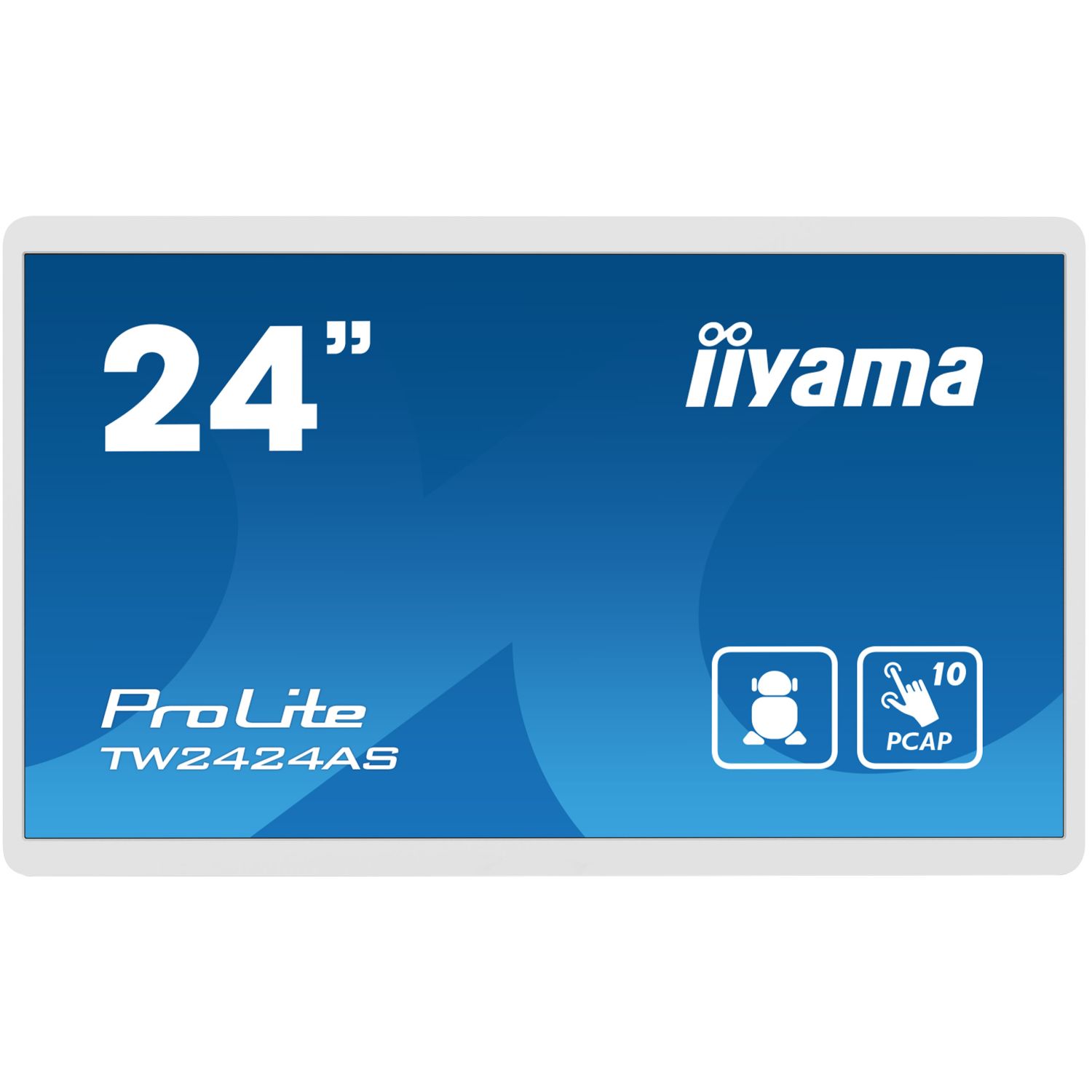 iiyama ProLite IDS, capacitif projeté, 10 pts, Full HD, USB, USB-C, Ethernet, Android, blanc