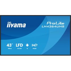 iiyama ProLite IDS, 109,2 cm (43''), 4K, USB-C, RS232, Ethernet, WiFi, Android, RS232