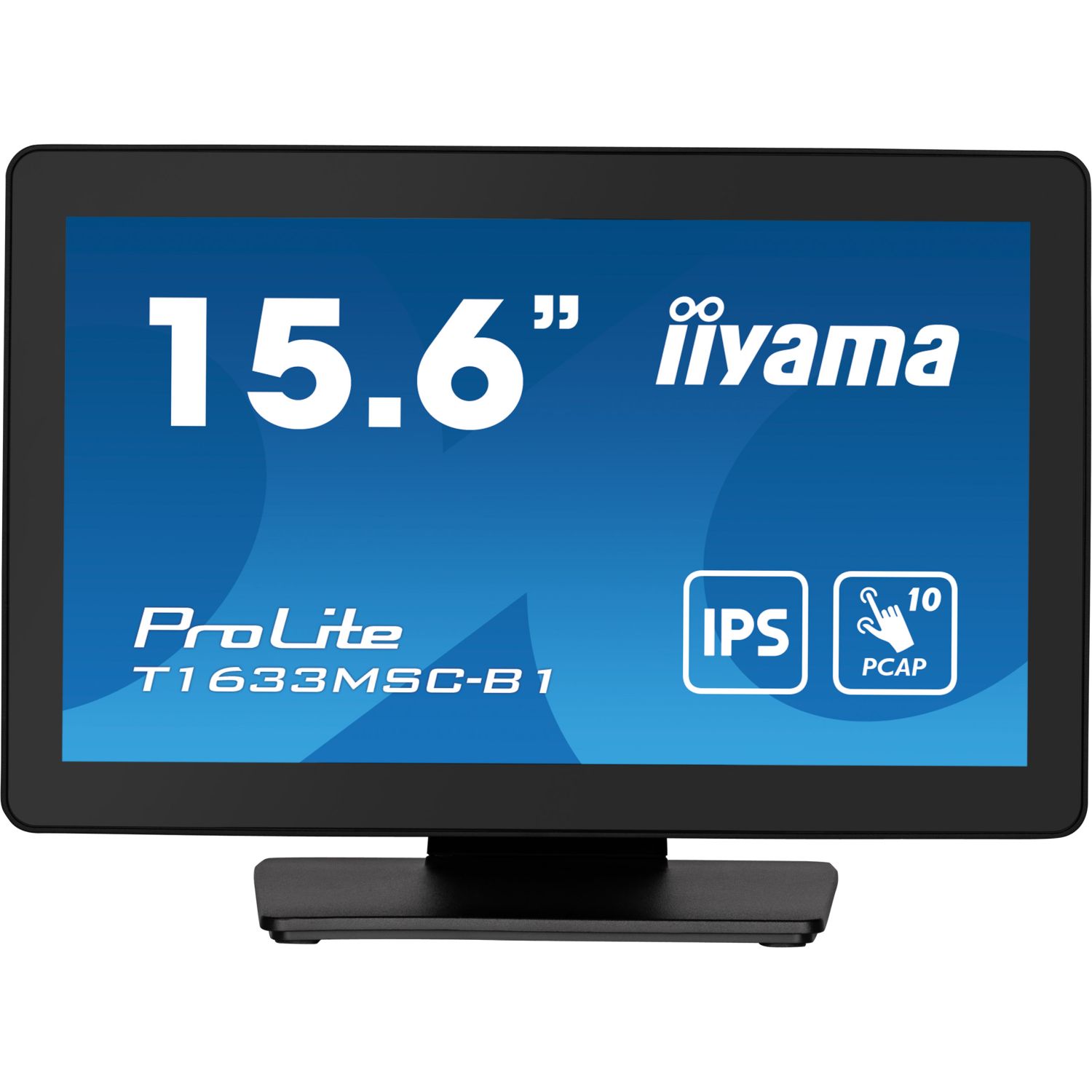 iiyama ProLite T16XX, 39,6 cm (15,6''), capacitif projeté, 10 pts, Full HD, USB, en kit (USB), noir