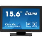 iiyama ProLite T16XX, 39,6 cm (15,6''), capacitif projeté, 10 pts, Full HD, USB, en kit (USB), noir