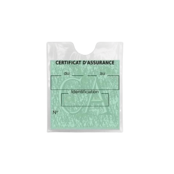 Pochettes adhésives pour vignette assurance auto