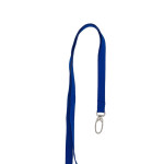 Cordon tour de cou plat 10 mm avec mousqueton ovale