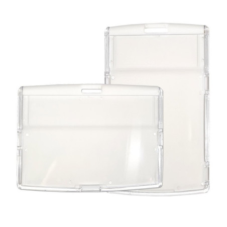 Porte-badge à fermeture clipsable dorsale (x100)