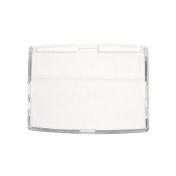 Porte-badge à fermeture clipsable dorsale horizontal