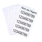 Carte blanche PVC Sécable 15 mm numéro RIO