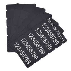 Carte noire PVC Sécable 15 mm numéro RIO