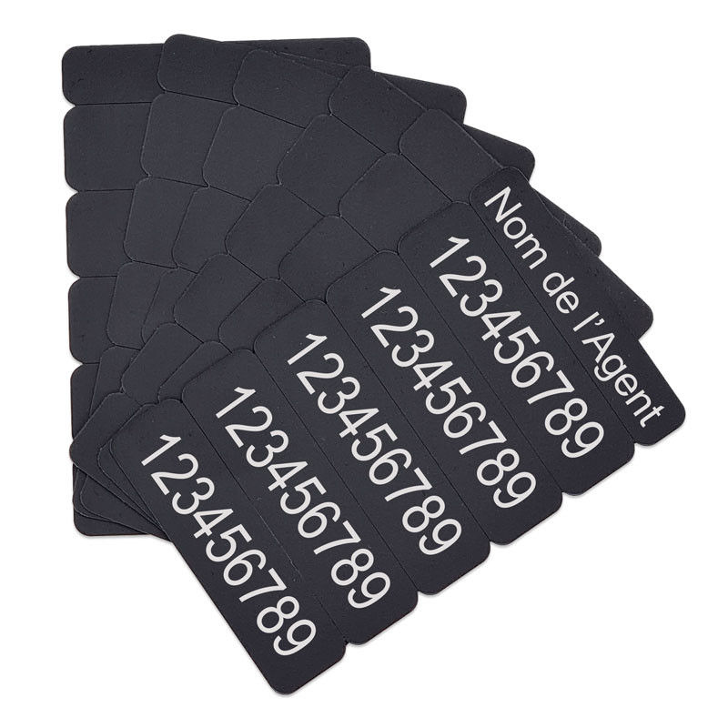 Carte noire PVC Sécable 15 mm numéro RIO