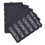 Carte noire PVC Sécable 15 mm numéro RIO