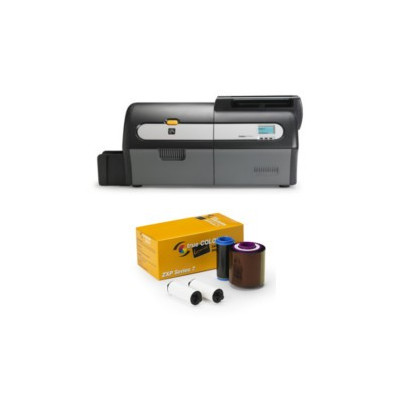 Rubans, films certifiés pour l'imprimante à cartes, badges Zebra ZXP7