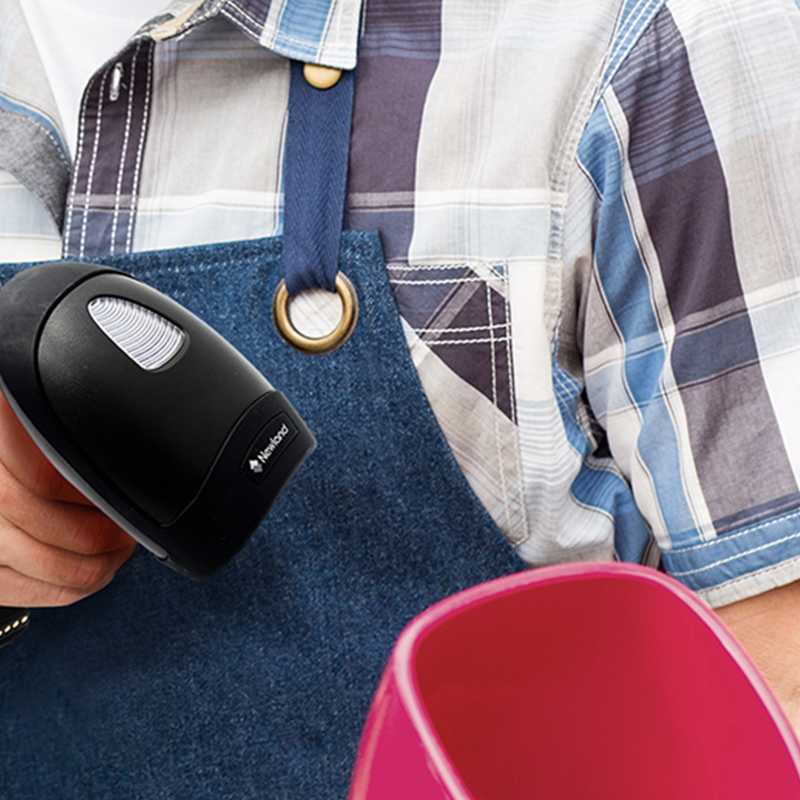 Exemple d'utilisation dans un magasin du lecteur Newland HR15 WAHOO Series