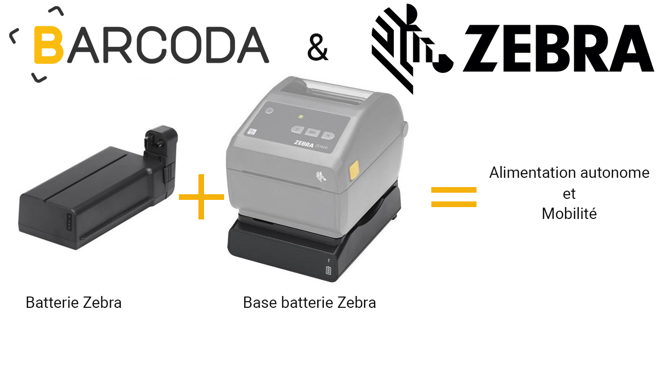 Base pour batterie ZEBRA - Pour ZD42X et ZD62X series