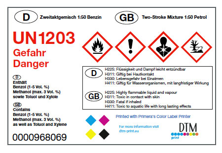 Comparaison étiquette 5 dtm
