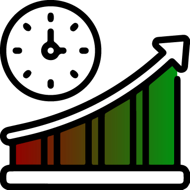 Icône gain de productivité