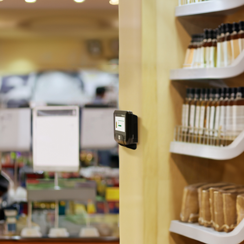 Exemple d'utilisation dans un magazin du lecteur Newland 2D Imager Megapixel NQuire 350 Skate